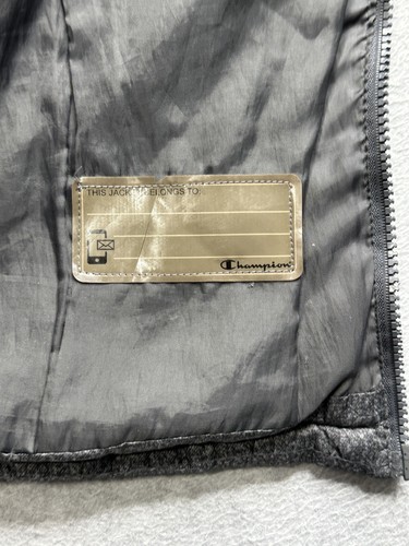 Chaqueta Champion Mujer Grande Gris Acolchada Cremallera Completa Capucha Puffer Abrigo de Invierno - Imagen 4 de 14