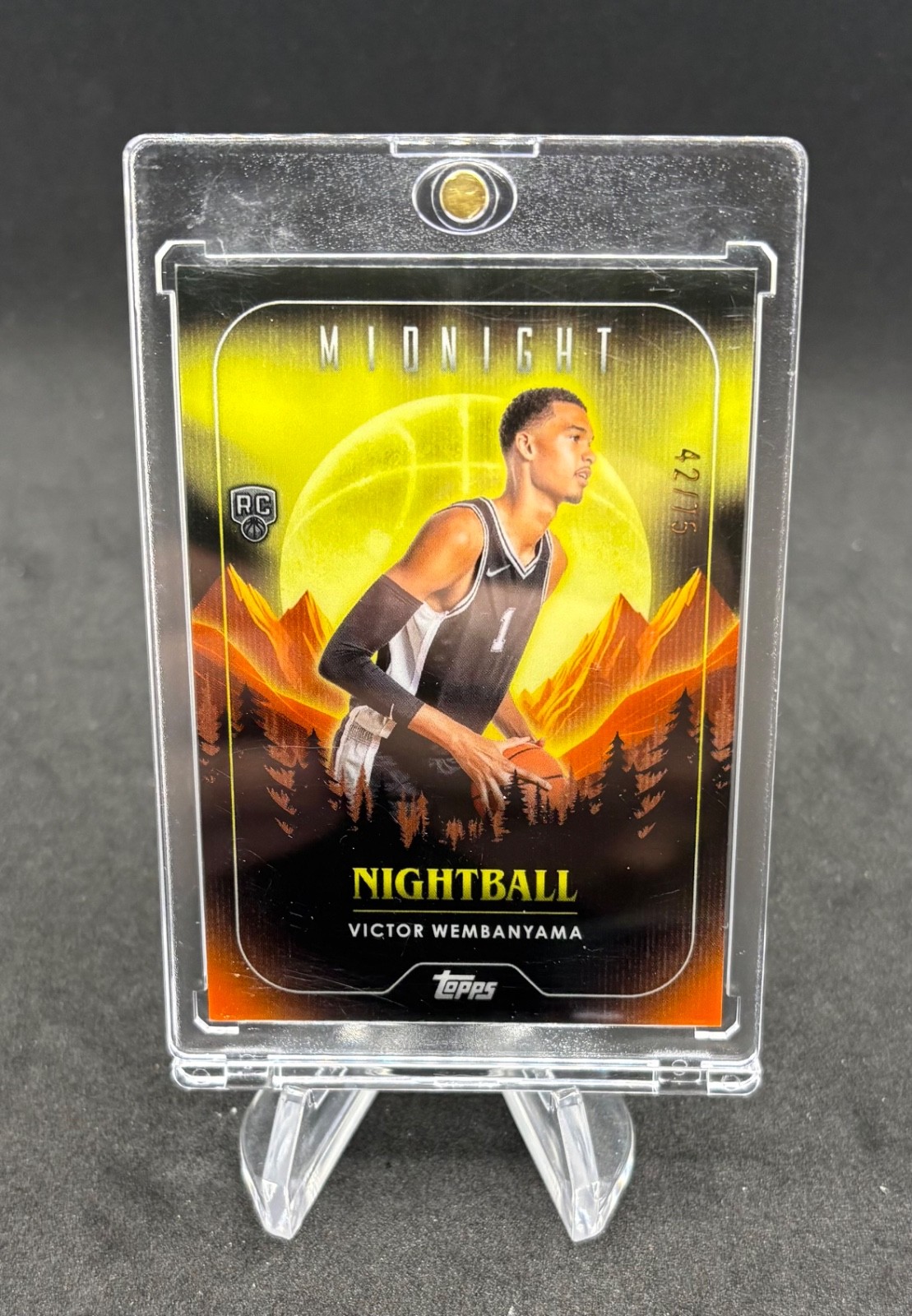 2023 Topps Midnight Nightball Dusk /75 Victor Wembanyama #NB-21 Rookie RC