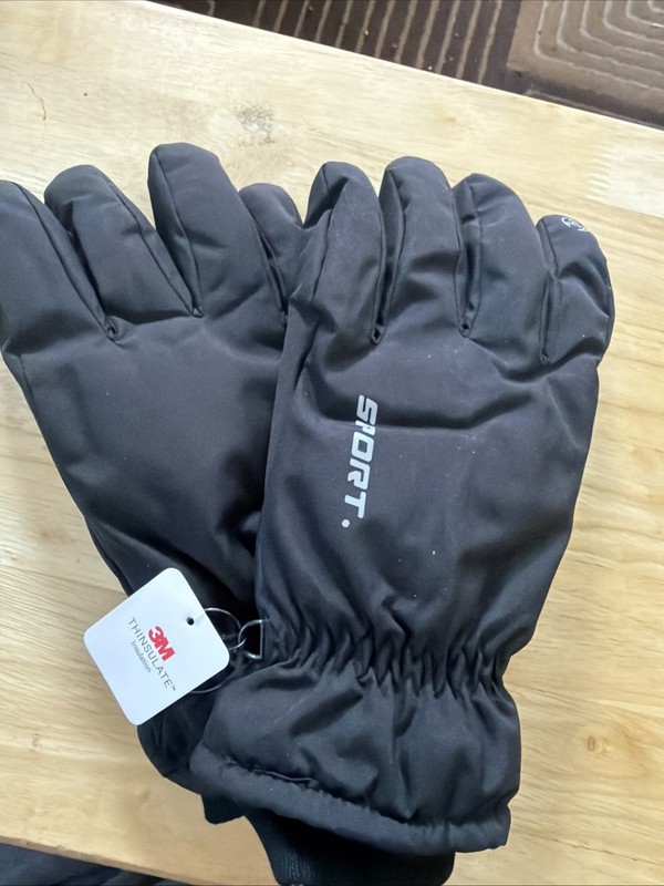 NWT 3M Thinsulate Sport Men’s insulated gloves touch screen fingertips XL