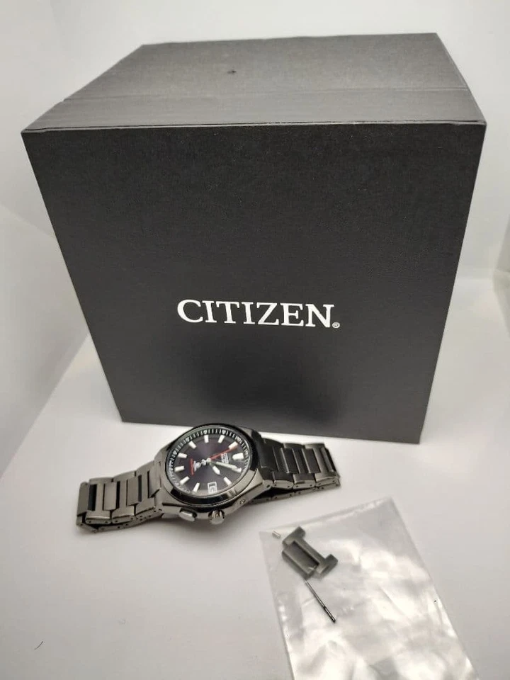 Raro Reloj Citizen Attesa H416 Edición Limitada Radio Solar Todo Negro Titanio Foto 2 de 4