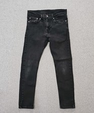 Levi's 510 Skinny Jeans Mens 31x30 Black Faded Stretch Grunge Denim 05510-0414