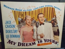 Lobby Card 1949 MY DREAM IS YOURS Doris Day 2nd film Lee Bowman singing great CU