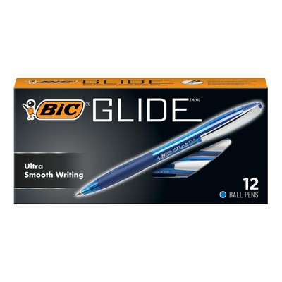BIC VCG11-BLUE Atlantis Original Retractable Ball Pen, Medium Point (1.0 mm),