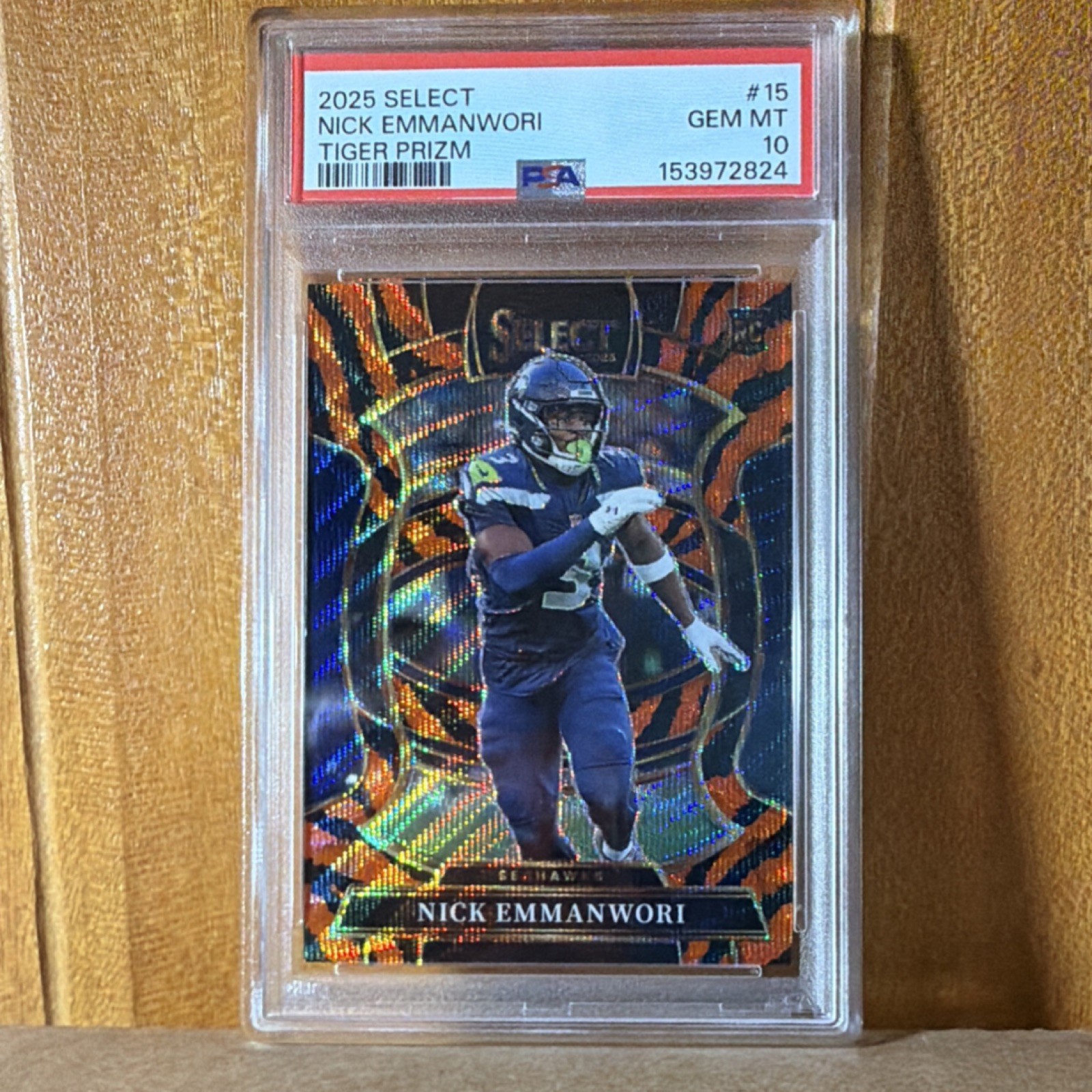Nick Emmanwori Panini Select #15 Tiger Prizm
