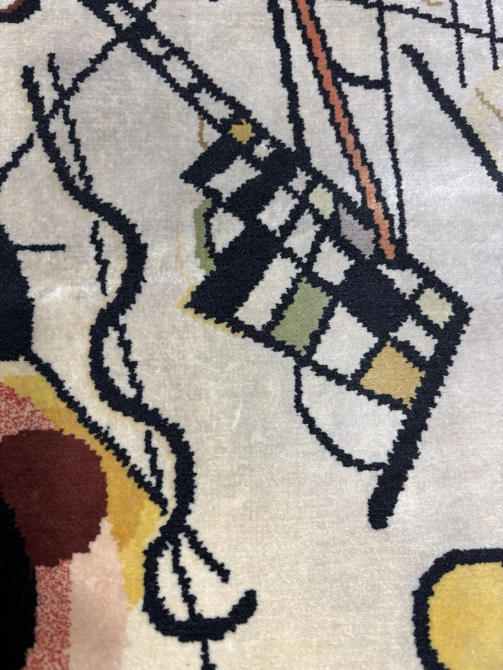 "Tapiz alfombra Wassily Kandinsky 24""x36"" RARA de colección" Foto 3 de 4