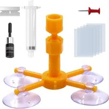 Windshield Repair Kit, Windshield Crack Glass Repair Kit with Pressure Syringe,