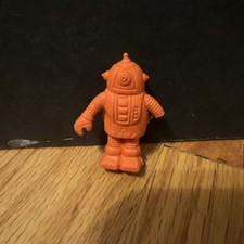 VTG Vintage 1970s ZAMA ROBOT Diener Rubber Eraser Orange Figure Toy
