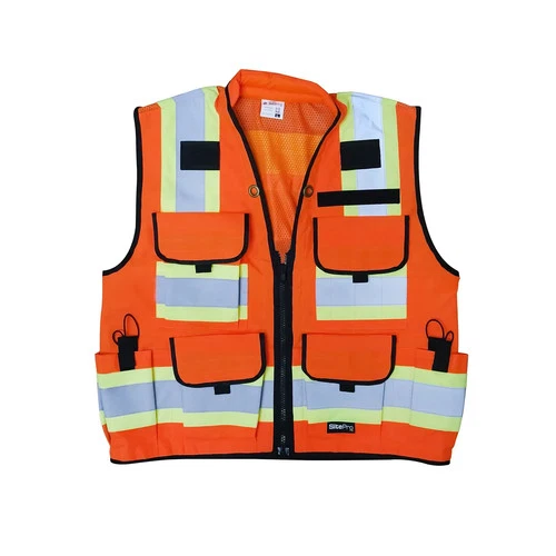 SitePro Class 2 Series Surveyors Safety Vest (Size: 2X) | 23-550-OR2X NEW - product listing photo