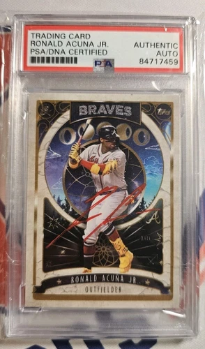 2021 Topps Project 70 - The Shoe Surgeon Ronald Acuña Jr. #698  RED INK AUTO!