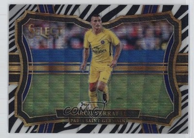 2017-18 Panini Select Field Level Zebra Prizm 19/25 Marco Verratti #283 0vj4
