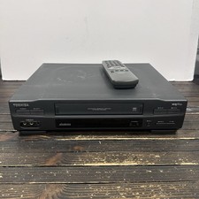 TOSHIBA M-656 VCR VHS Tape Player Recorder 4-Head Hi-Fi VCR Tested w/ Remote