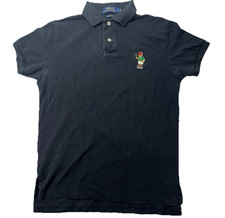 Polo Ralph Lauren Polo Embroidered Bear Polo Short Sleeve Custom Fit Shirt SM
