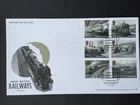 GB 2010 FIRST DAY COVER "BRITISH RAILWAYS" OVER THE BRIDGE POSTMARK NO ADDRESS