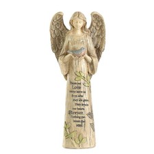 Angel Figurine Garden Angel Statues with Bird Statuary Decoration for Home, Y...
