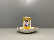 KPM Berlin Gedeck Tasse erg. UT Porträt Königin Luise viel Gold 1.Wahl um 1823