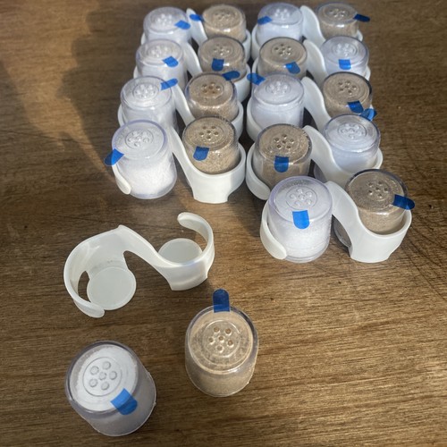 10 Sets Mini Salz & Pfefferstreuer vorgefüllt Einweg Reisegröße Hotel - Bild 4 von 7