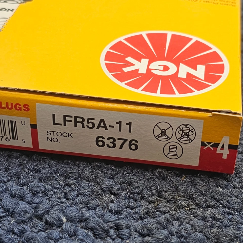 (数量 8)NGK 6376 LFR5A-11 V 型火花塞适用于 2010 - 2017 年丰田凯美瑞 — 第 2/4 张图片