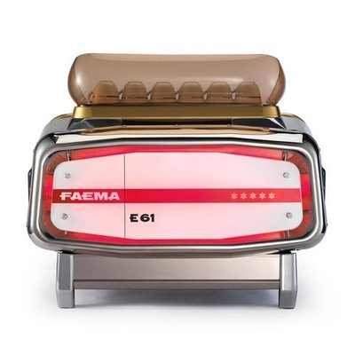 FAEMA E61 LEGENDE 3 GRUPPE NAGELNEUE EDELSTAHL-ESPRESSO-KAFFEEMASCHINE CAFE