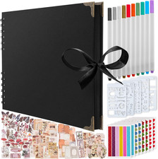 Gro&szlig;es Sammelalbum Album, (198 Teile) - 80 Seiten 28 x 28 cm mit 174 St&uuml;ck Scrapbooking