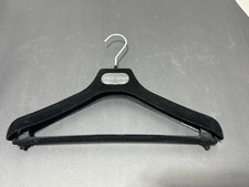 Giorgio Armani Black Velvet Suit Hanger Boutique Wide Shoulder Luxury Closet