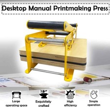 Wooden Lino Printing Hand Lever Press Machine,15in ×15 in  Block Printing Press