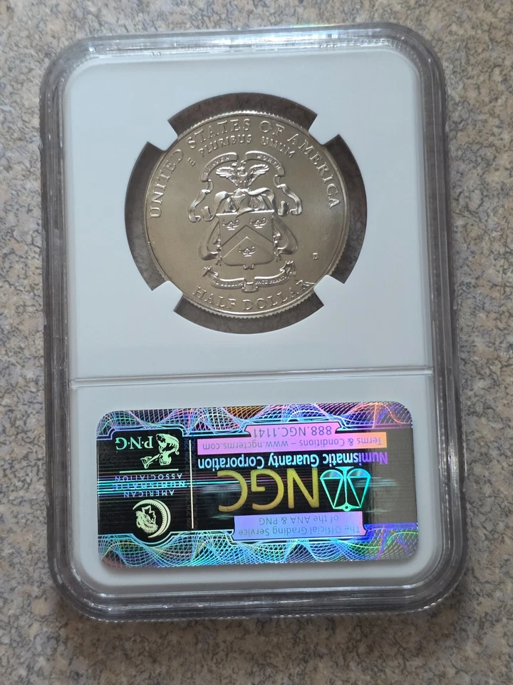 #1 – NGC 2013-D Five Star Generals Commemorative Half Dollar – Early Release MS6 - Image 2 of 2