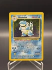 Pokémon Blastoise Holo Rare Card Base Set 2 2/102 LP with SWIRL 1999-2000