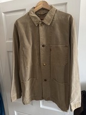 LEVIS Engineer Coat Chore Jacket Railroad Utility Large Brown Duckcloth RARE