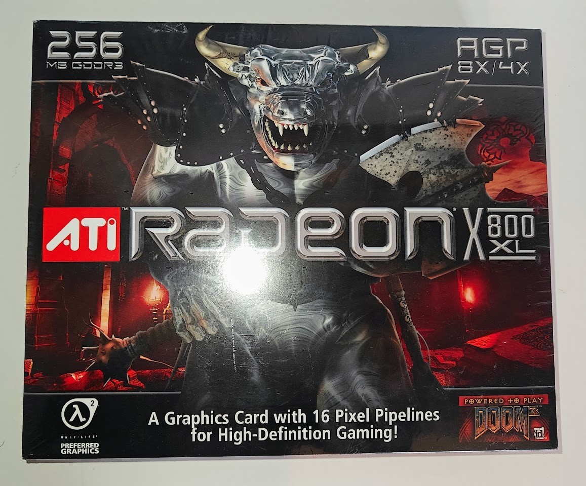 Vintage ATI Radeon X800 XL 256MB GDDR3 SDRAM AGP 4x/8x - Brand New
