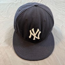 New Era 59FIFTY New York Yankees Hat 7 5/8 Navy MLB On Field Fitted Cap