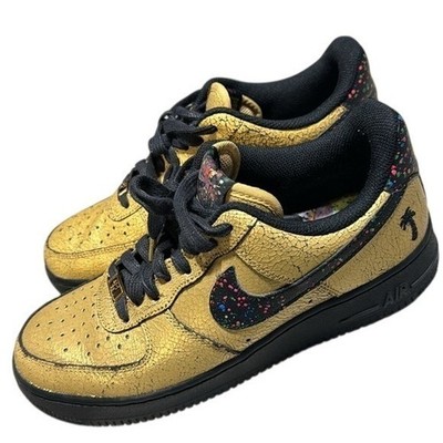 Nike Air Force 1 Low Gold Crackle Palm Tree Mens Size 10.5 AV3219 700 Air Force 1 Low  main image 2