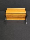 DOLLHOUSE BEAUTIFUL VINTAGE WOOD & METAL BENCH  CLASSIC STYLE FURNITURE ADORABLE — photo 6