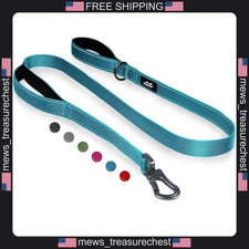 Dog Leash 6ft Heavy Duty Nylon with Padded Handles  Reflective Thread