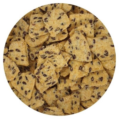 Salted Corn Chips With Flax, 2 Pound Bulk Bag, Hampton Distribution