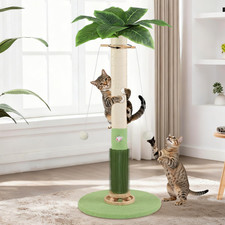 Cat Scratching Post,37.5'' Tall Palm Tree Natural Sisal Scratching Post for Indo