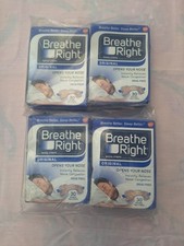 New 4-Pack Breathe Right Original Tan Nasal Strips S/M 30ct Each Box 120 Total 