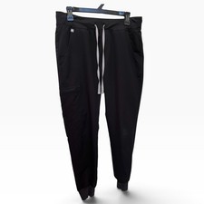 FIGS Women's Black Zamora High Rise Jogger Scrub Pant Size Medium