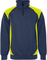 Fristads 300511-556 Sweatshirt 7048 Gsm Gr.3Xl Marine/Gelb