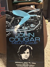 John Cougar Mellencamp  Concert Poster. Market Square Arena. May 18th 1983.