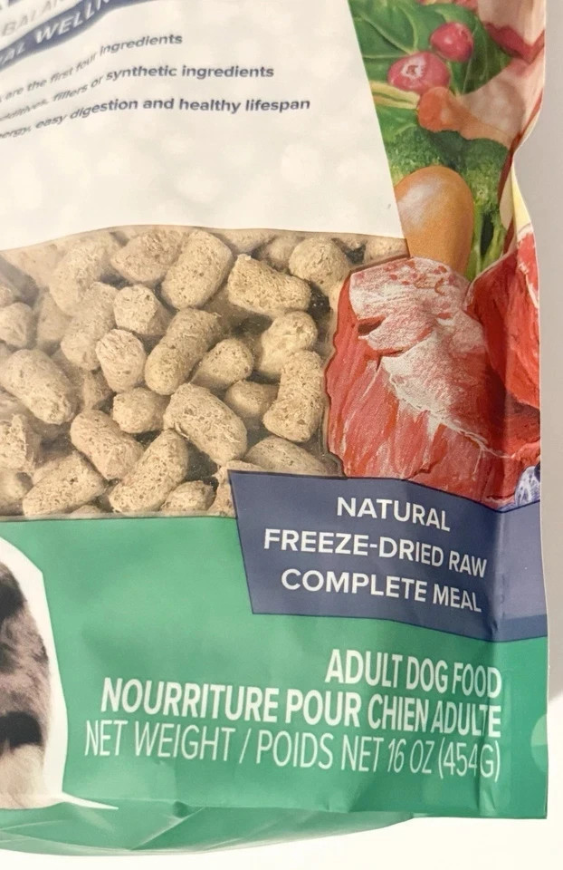 3 16oz Bags Dr. Marty Nature's Blend Essential Wellness, Freeze-Dried Dog Food
