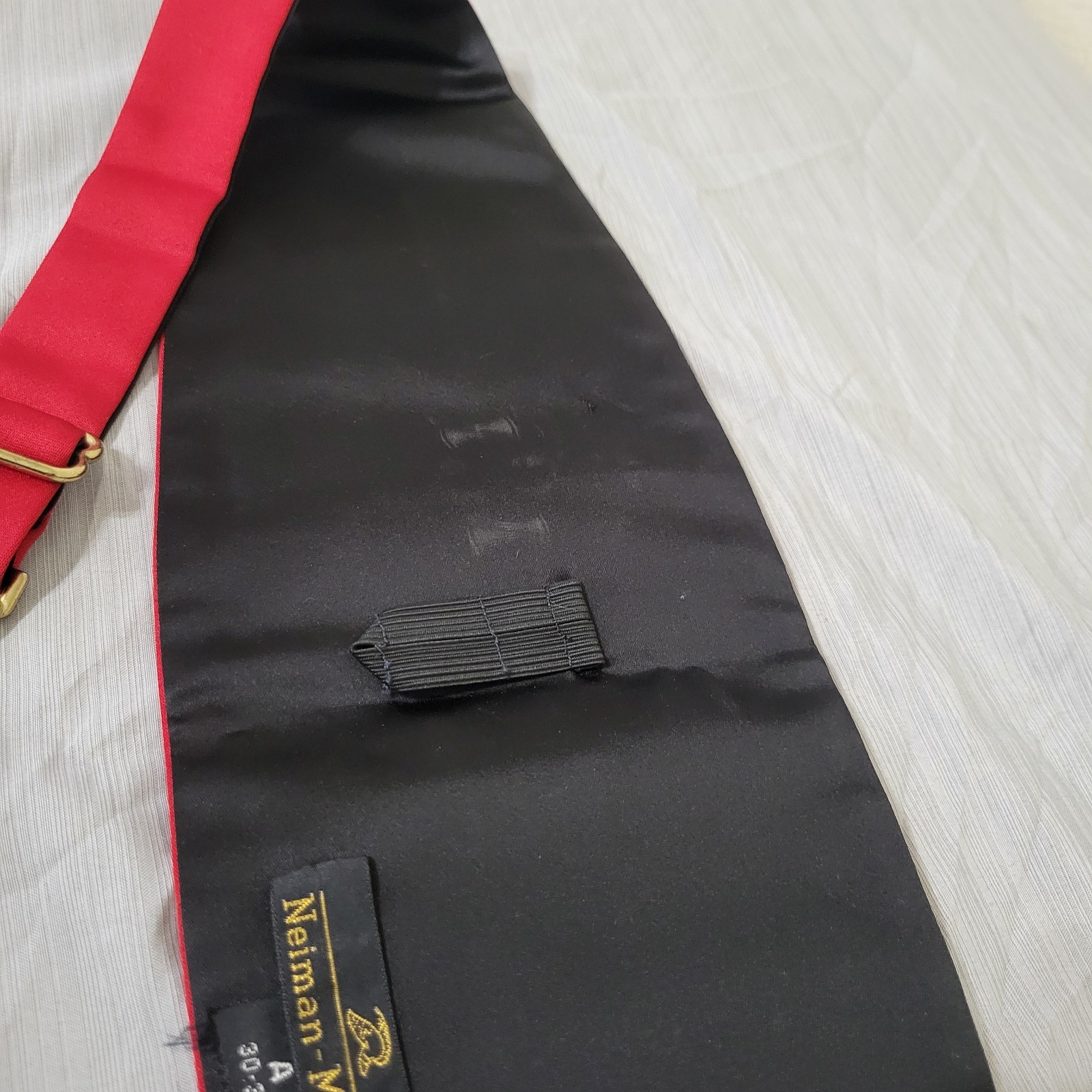 Neiman Marcus Red Cummerbund - image 4