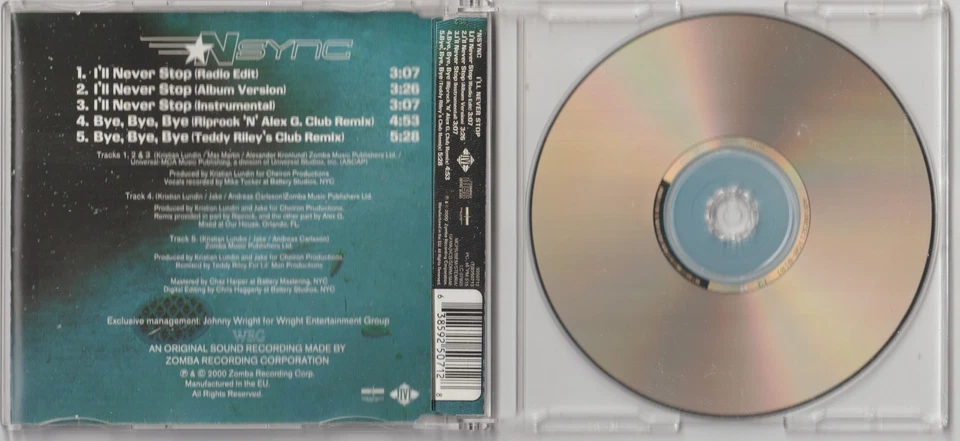 N-Sync - I'll never stop [5 Track Maxi-CD, 2000] - Bild 3 von 3