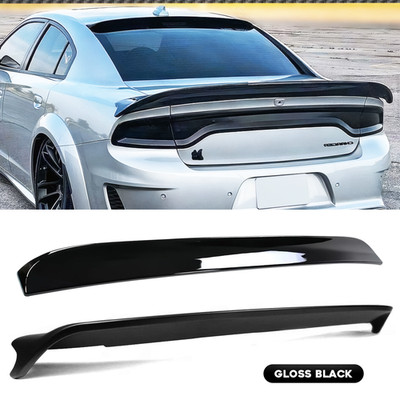 Redeye Style Gloss Blk Trunk + Rear Window Roof Spoiler For Dodge Charger 15-23