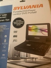 Sylvania SDVD7014 Black 7" LCD Screen Portable DVD Player No Remote AC Adapter