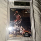 1992 Stadium Club Michael Jordan #1 BGS 9.5 Dunk On Ewing Members Only