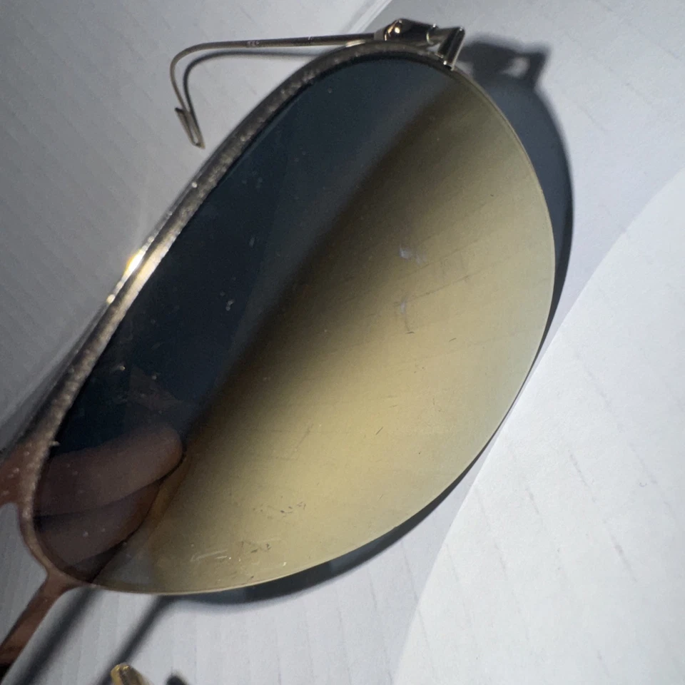 RARE Genuine DIOR HOMME 0205S Palladium Gold Mirror Pilot Sunglasses - Image 3 of 4