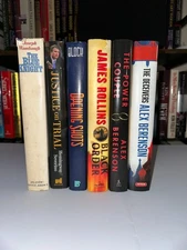 6 Crime & Legal Thriller Books – Berenson, Wambaugh, Block – Mystery Lot