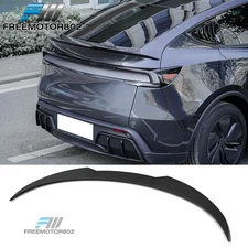 For 25-26 Tesla Model Y Juniper Trunk Spoiler Matte Black Rear Wing ABS Car Trim