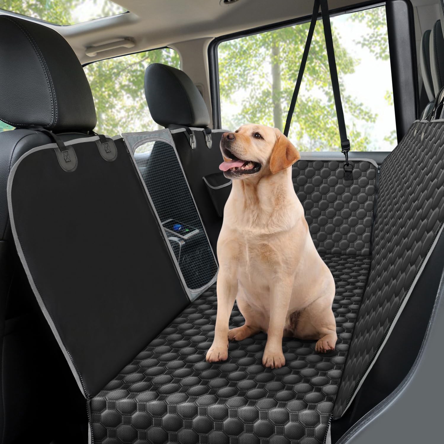 Coprisedile Auto per Cani Impermeabile Telo Auto per Cani Sedile Posteriore con