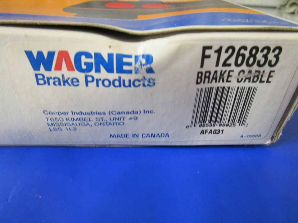 WAGNER BRAKE PARKING BRAKE CABLE LINE 1984 - 1994 GM F126833 Foto 2 de 3